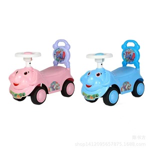 Childrens Twist Car 1-3 Years Old Four Wheeled Walker Toy Scooter With Seat Push Operated Kids Ride On Vehicle - Product Image 3