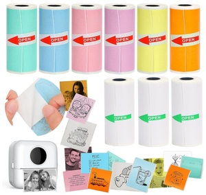 57x25mm Thermal Sticker <strong>Paper</strong> Self-adhesive Mini Thermal <strong>Printer</strong> <strong>Paper</strong> Texts Notes Journal Photo <strong>Labels</strong> Mini <strong>Printer</strong> <strong>Paper</strong> - Product Image 2