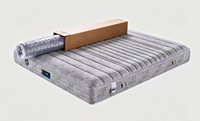 Matelas à ressorts zonés anti-déformation, hypoallergénique, sans odeur, mousse à haute résilience, matelas confortable pour un sommeil réparateur, pour usage domestique