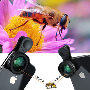 Nuevo Diseño, <span class=keywords><strong>Precio</strong></span> Competitivo, Venta al por Mayor de Fábrica, Lente Macro de Vidrio Óptico de Alta Definición y Gran Angular de 40-120 mm y 15X para Teléfono Móvil - Product Image 2