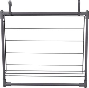 High Quality Folding Balcony <b>Clothes</b> Drying <b>Rack</b> Hanging Laundry <b>Rack</b> Over the Door <b>Rack</b> Hanger with 4 Hooks - Product Image 2