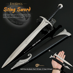 Espada Stinger de El Señor de los Anillos, Modelo Negro de 30 cm, Espada y Arma para Niños, Espada de Juguete Personalizada Totalmente Metálica, Artículo Coleccionable - Product Image 6