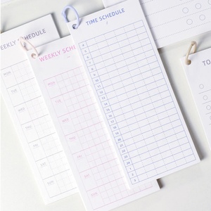 Văn phòng cổ điển trường chương trình nghị sự kế hoạch Memo Pad đầu Vòng Hàng tuần hàng tháng Thời gian lịch trình Lưu ý pad văn phòng phẩm tùy chỉnh 10 tờ/Pad - Product Image 1