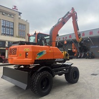 Excavatrice forestière JG108S avec grappin rotatif intégré