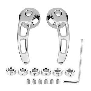 Poignée de porte de voiture en alliage d'aluminium chromé, accessoires de modification rétro classiques pour Chevrolet Ford - Product Image 5