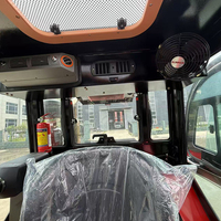 Chariot élévateur tout-terrain Olinman Y40 4 tonnes diesel 4x4, mât à trois sections, certifié Euro 5, hauteur de levage maximale 6000 mm, avec poste de conduite assis