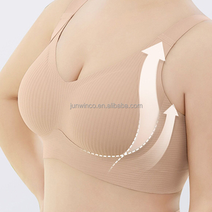 <span class=keywords><strong>Sujetadores</strong></span> sin Varillas <span class=keywords><strong>para</strong></span> Mujer, con Cierre de 5 Filas y 4 Ganchos, sin Costuras, Cobertura Total, Tirantes Ajustables, Push-Up, Lavables a Máquina - Product Image 2