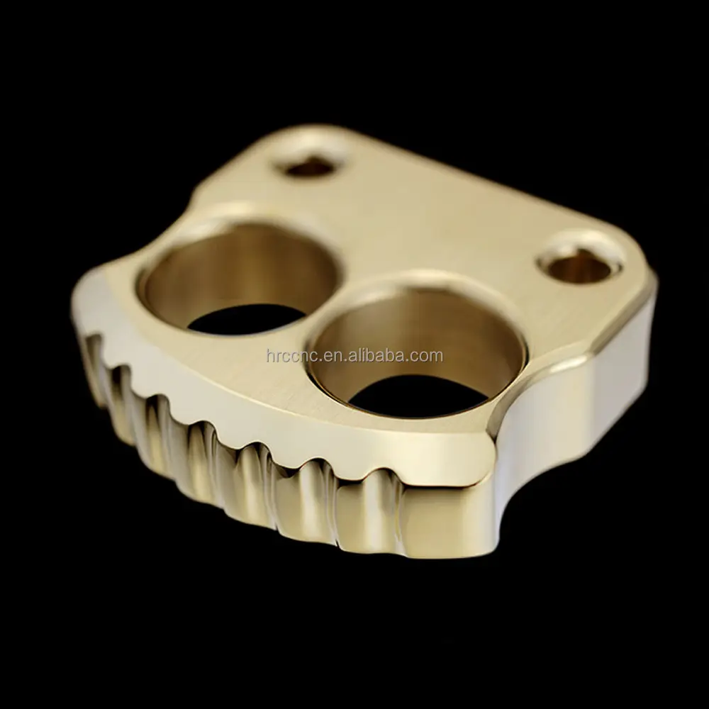 OEM Five-axis CNC Milled Brass Knuckles Aluminum Alloy Parts Customization Service