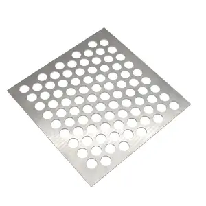 Stainless Steel Wire Mesh 304 316 Micron Punched Hole Metal Mesh/ 1.2 3mm Perforated Mesh Sheet Decorative Round Plate