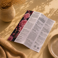Impression de brochures personnalisées en couleur, dépliables, pour instructions de produits, dépliants d'insertion et prospectus d'emballage pour cosmétiques et produits de beauté