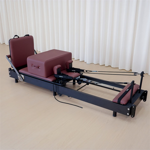 Magnifique reformer de <span class=keywords><strong>Pilates</strong></span> pliable en contreplaqué, personnalisation personnalisée, réglable, portable et durable - Product Image 1