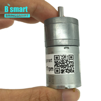 JGA25-370 BringSmart 6v 25mm diamètre 12v 24 volts moteurs à courant continu engrenage de vélo pour Robot intelligent voiture jouet pour enfants petit moteur à courant continu électrique