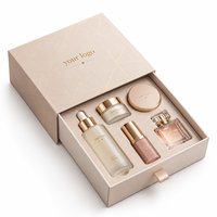Boîte en papier personnalisée pour soins de la peau, emballage en carton pliable pour crème pour le visage et produits de soins de la peau