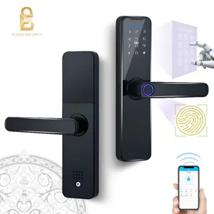 Elock ES242F Electronic Wi-fi Factory Price Serrure De Porte Intelligente Lectronique Tuya Wood Door Smart Locks