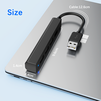 Offre Spéciale Hub USB 2.0 à 4 ports Plug & Play Extension multi-appareils haute vitesse pour PC portable en stock