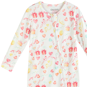 Combinaison pour bébé fille <span class=keywords><strong>OKIDS</strong></span> en fibre de bambou et élasthanne, respirante, douce, avec fermeture éclair cachée, imprimée, enveloppante - Product Image 5
