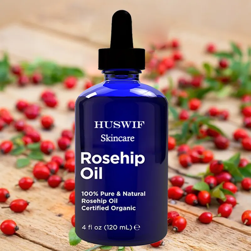 100% Pure Natural Moisturizing Body Hair Facial Organic Cold Pressed Rosehip Oil