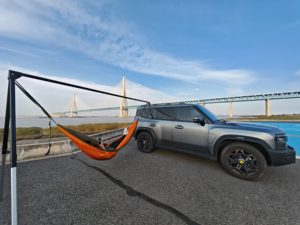 SUV Ngoài Trời Xách Tay Có Thể Điều Chỉnh Hợp Kim Nhôm Cắm Trại Võng Khung Giá Cho Người Lớn 1-2 Người 150 Cm 200Kg Công Suất Đi Bộ Đường Dài - Product Image 4