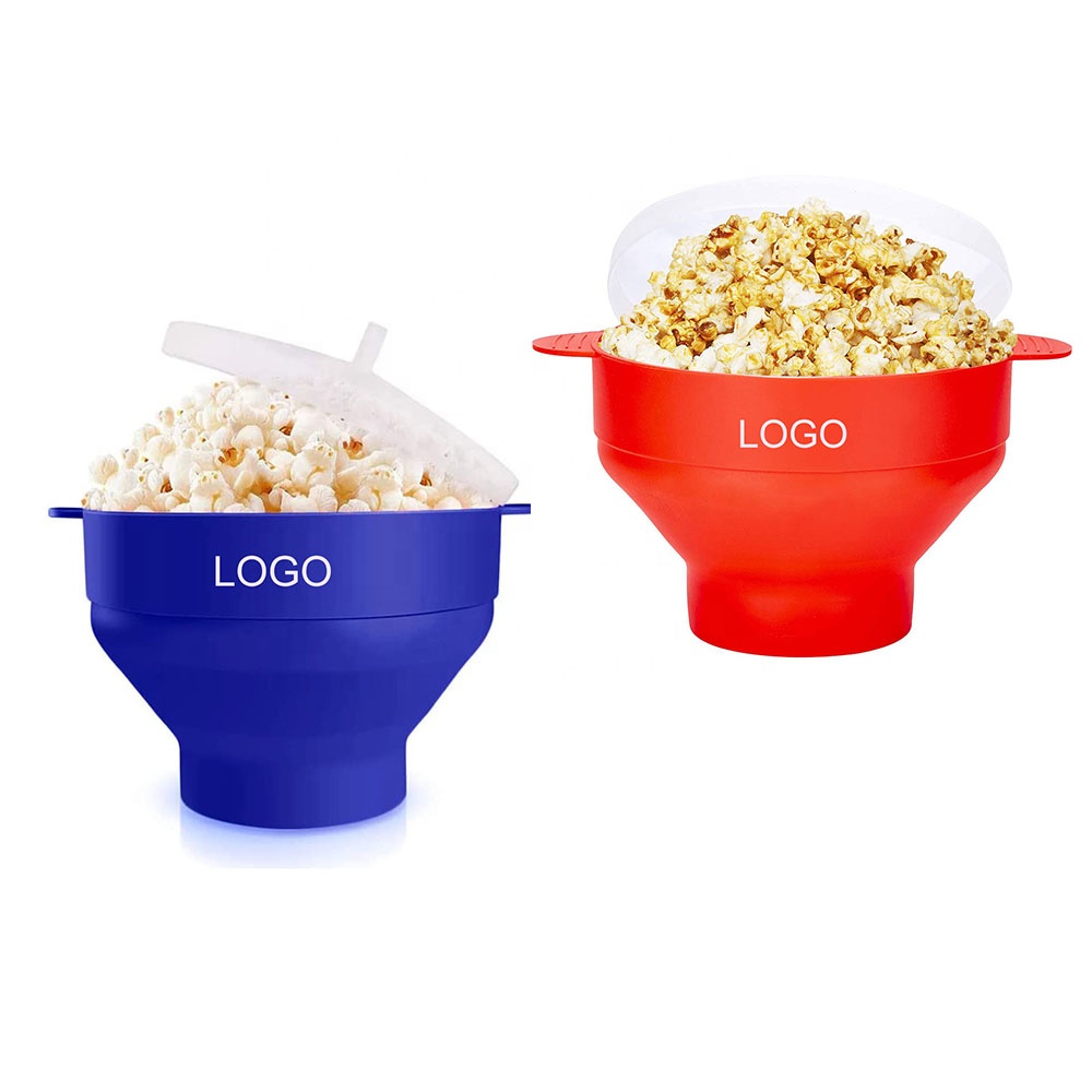 Силиконовая складная миска для приготовления попкорна в микроволновой печи