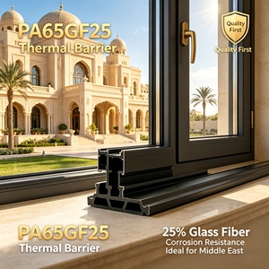 High Strength PA66GF25 Hollow Thermal Break <b>Strip</b> Window and Door Accessories Polyamide Insulating <b>Strip</b> for Aluminum FXstems - Product Image 1