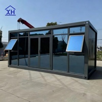Maison préfabriquée en acier XH de 40 pieds, maison modulaire, panneau sandwich anti-séisme, pour les hôtels de villégiature aux Philippines