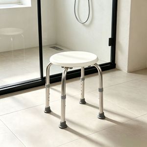 Chaise de douche réglable en acier inoxydable, hauteur 32 cm, 35-45 cm, équipement de sécurité pour salle de bain - Product Image 2
