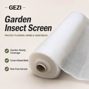 ตาข่ายคลุมป้องกันศัตรูพืช GEZI HDPE สำหรับสวนองุ่น มะม่วง ปลา รถยนต์ สตรอว์เบอร์รี <span class=keywords><strong>ต้นไม้</strong></span>ผลไม้ (25-80 เมช) - Product Image 4