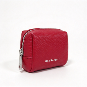 Pink Faux Leather Cosmetic Pouch, Portable Travel Makeup <b>Bag</b> With <b>Zipper</b> For Daily <b>Storage</b> - Product Image 4