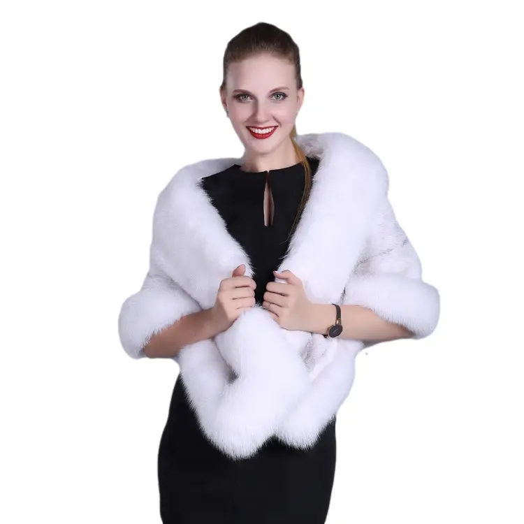 Fashion Warm Mink Fur Capes, Mink Fur Ponchos, Mink Fur Shawls for Women