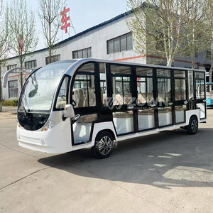รถชมวิวไฟฟ้าสีเขียวแบบปิดเต็มคัน สำหรับการขนส่งผู้โดยสารรายวันในพื้นที่ชมวิว - Product Image 5