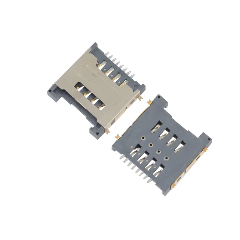 Micro sim card holder 8P H1.5 1.8 rectangular TF SD card slot connector