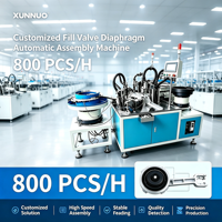 Sistema de Ensamblaje Inteligente para Diafragmas de Válvulas de Llenado con Control PLC Avanzado y Alta Estabilidad