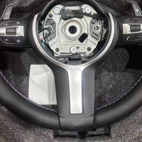 Volant de voiture pour BMW Série F F10 F30 F31 F32 F20 E92 X6 E71 X5 E70 M3 M4 M Sport Volant en cuir noir