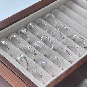 Ensemble de bagues Sonata superposables, mélange ciblé de bagues fines en argent 925, minimalistes et empilables, <span class=keywords><strong>poésie</strong></span> pour le quotidien - Product Image 4