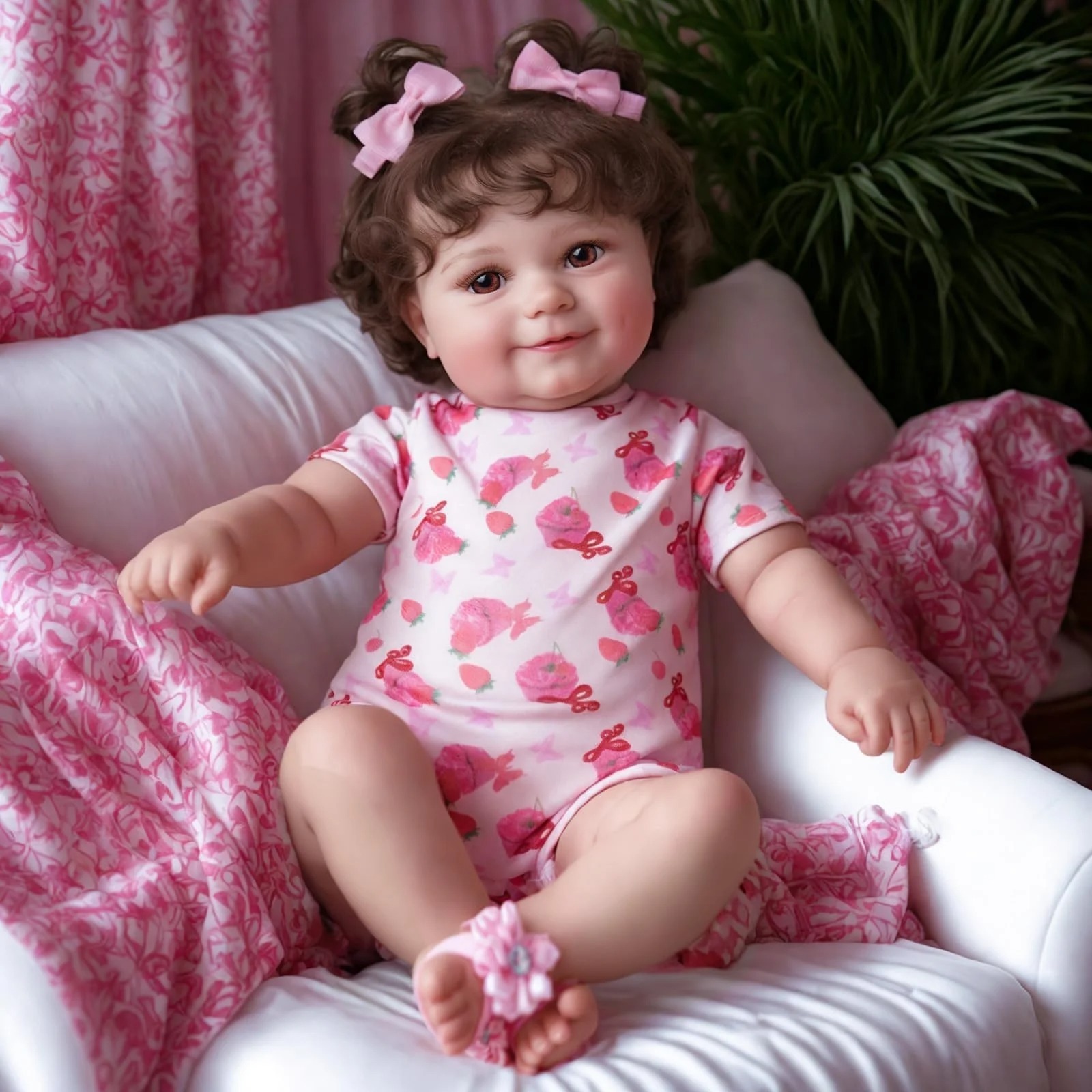 Robe rose blé