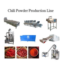Kwaliteitsborging Paprika Verwerkingsmachines Chili Peper Gedroogde en Gemalen Paprikapoeder Verwerkingslijn