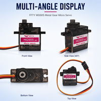 MG90S Metal Gear Digital Servo 1.9kg 180 Degree 9g Micro Steering Motor for RC Car Airplane Helicopter Robot Servo OEM