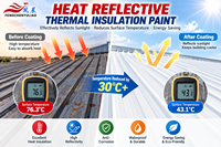 Revêtement de toiture thermique à économie d'énergie pour surfaces métalliques, peinture réfléchissante de la chaleur, imperméable et anticorrosion