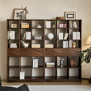 Hiện đại đơn giản Thiết kế cổ bằng gỗ Kệ sách mới trang trí Tủ lưu trữ cho nhà trường khách sạn hoặc căn hộ sử dụng - Product Image 3