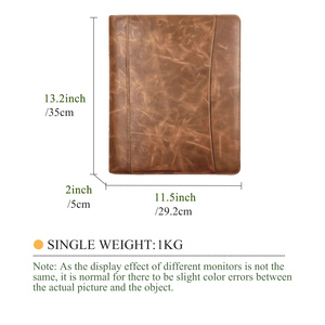 Tùy chỉnh chất kết dính A4 thư mục bìa PU da danh mục đầu tư cá nhân thư mục danh mục đầu tư - Product Image 3