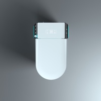 Toilette intelligente automatique avec télécommande, nouveau design, toilette bidet monobloc, montage au sol, certifiée CUPC ETL