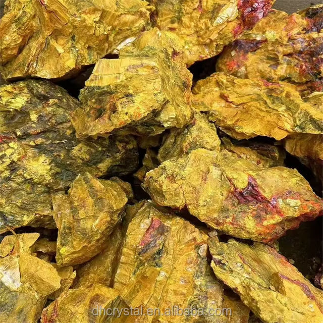 หินดิบเรียลการ์สีเหลือง