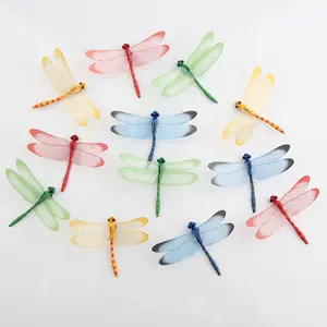 Natural Color Plastic Imitation Feather Birds For Garden Decoration Green Birds Craft