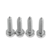 Vis autotaraudeuses à tête hexagonale en acier inoxydable robuste M3/M4, filetage ISO UNF pour applications de connexion industrielles