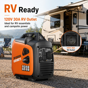 Efurden 4300 Watts Digital Inverter Generator 120V 60Hz 4-Stroke <b>Gasoline</b> Portable with Recoil Start for RV Boat - Product Image 6