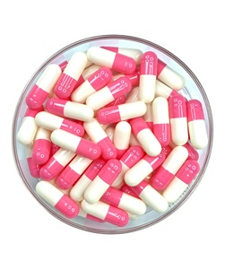 Cápsulas de Gelatina Vacías de Tamaño Personalizado del Fabricante, Color Rosa, Envase Farmacéutico, Certificación Halal, Tamaños 00, 0, 1, 2, 3, 4, 5, Separadas - Product Image 1
