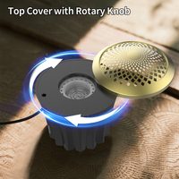 Brûleur d'encens électrique portable arabe 2000 mAh rechargeable à chauffage rapide avec compartiment à épices pour l'Arabie Saoudite