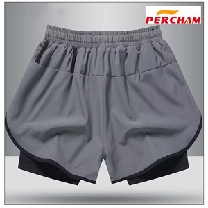 Tùy Chỉnh Người Đàn Ông Của Quần Short Với Nén Dài Undershorts Của Nam Giới Dây Rút Chạy Phòng Tập Thể Dục Quần Short - Product Image 2