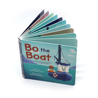 Services d'impression de livres cartonnés pour enfants de haute qualité, personnalisés par l'OEM, avec couverture rigide en carton et papier offset