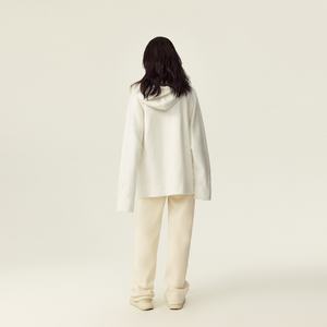 Otoño nuevo 1196 básico versátil suelto cárdigan con capucha sudadera para mujeres y hombres con logotipo frontal - Product Image 4